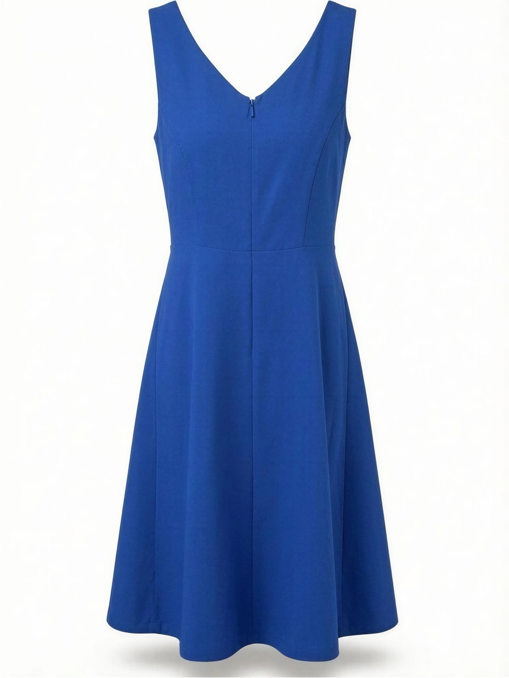 Ann Taylor Sleeveless A-Line Dress in Cobalt Blue